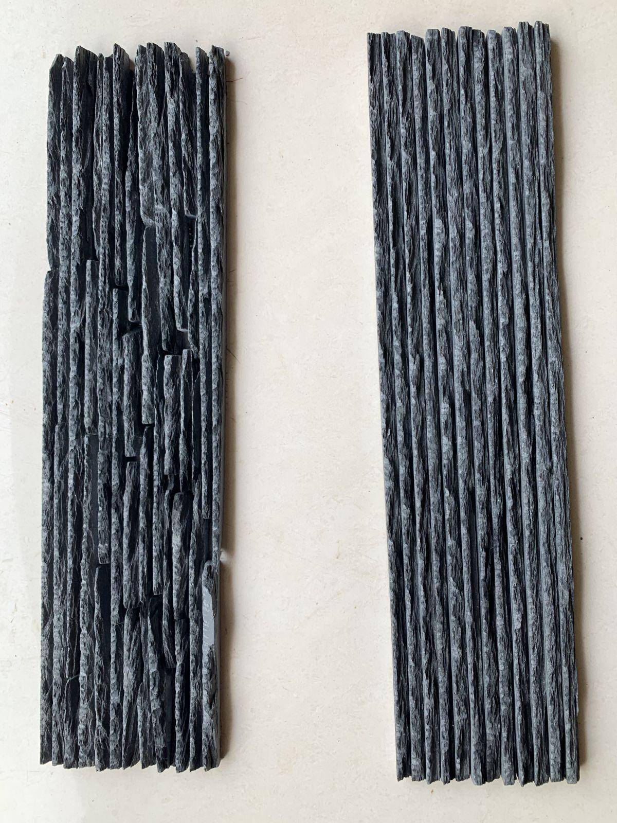 厂家直供青石板水幕墙 | 商业广场线性流水景石 | 带灯槽/溢水口定制加工 工程批发